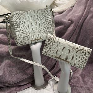 Brahmin Gravel Melbourne Crossbody/ Wallet Set